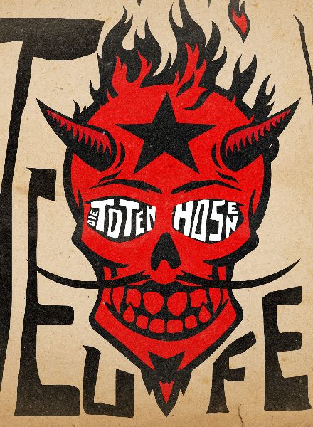 Bryan Adams 'So happy it hurts', RAMMSTEIN 'Zeit' und Die Toten Hosen 'Teufel' sowie 'Alles aus Liebe - 40 Jahre Die Toten Hosen' - Album Artwork von Grafik Designer Dirk RUDOLPH c/o UPFRONT