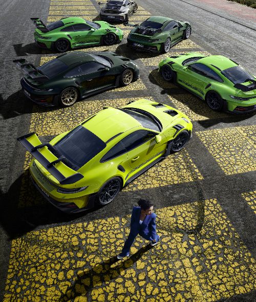 HOLGER WILD photographs the PORSCHE special color palette from the GT3RS to the 718 in Barcelona and Madrid for Grabarz & Partner