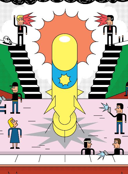 ‘Do you speak employer?’ FLACOUX c/o WILDFOX RUNNING illustrates for DER SPIEGEL