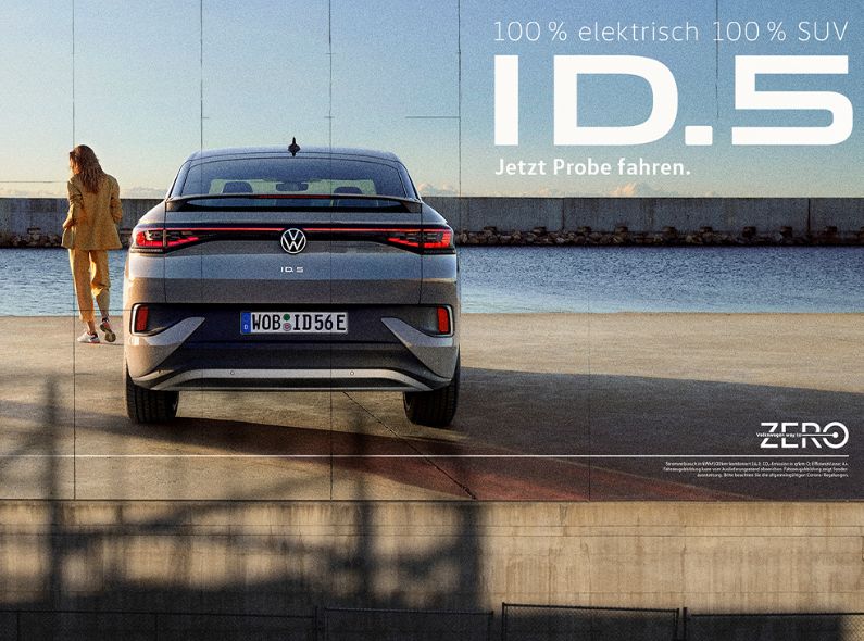 BEN & MARTIN : fotografieren die all new VOLKSWAGEN ID.5 Kampagne für DDB VOLTAGE OMC