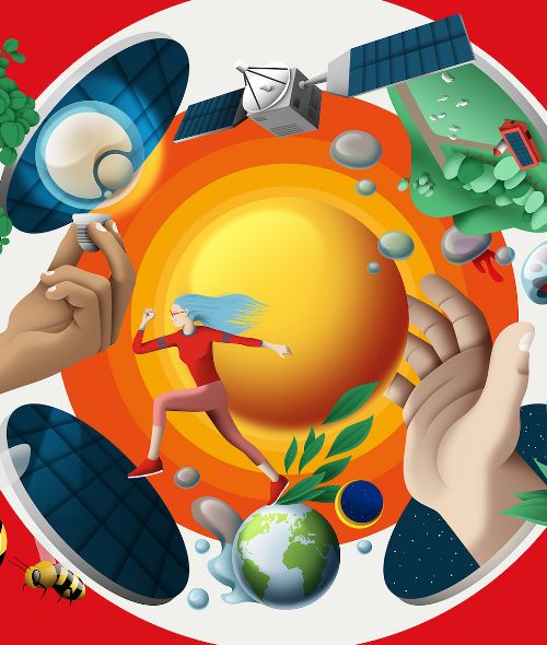 ‘Create Impact’ - the MELITTA Annual Report with illustrations by DAQ c/o 2AGENTEN on commission for klee.steinberger