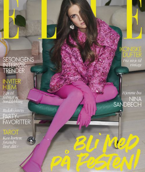 ASA TALLGARD photographs Norwegian influencer Nina Sandbech for the cover spread in ELLE Norway