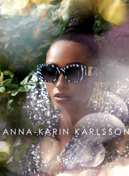 ANNA-KARIN KARLSSON Eyewear 2023 campaign - glamorously staged by photographer ASA TALLGARD