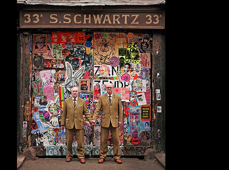 CORRIERE DELLA SERA STYLE Magazin mit BRIT SPECIAL featuring Gilbert & George - fotografiert von Charlie GRAY c/o LGA MANAGEMENT
