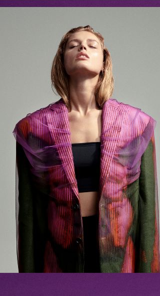 ‘Sometimes it’s purple’ – fashion editorial for THE KUNST MAGAZINE with styling by Saskia JUNG and beauty by Patricia HECK c/o NINA KLEIN