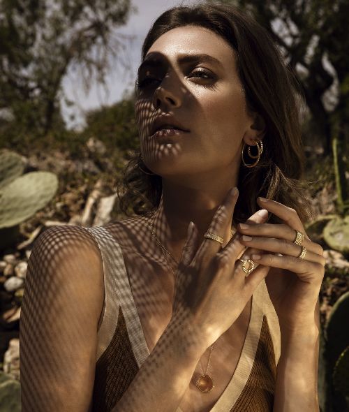 SPIRIT ICONS DENMARK - Nordic simplicity paired with sparkling stones, the campaign photographed by UWE KOERNER in Majorca