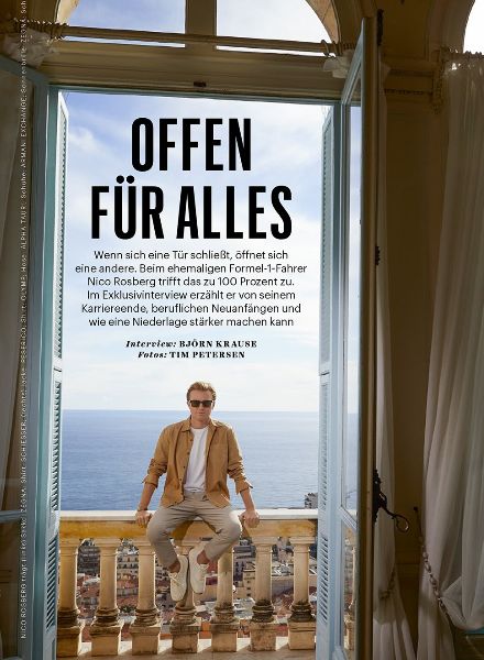Nico Rosberg cover story in the MEN’S HEALTH Collector’s Edition, photographed TIM PETERSEN