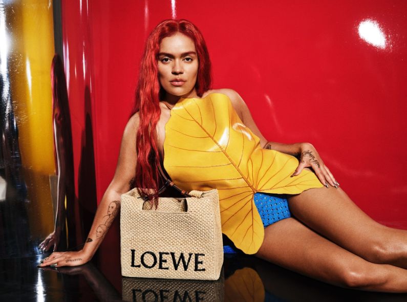 The LOEWE ‘Paula’s Ibiza S/S 2023’ campaign banks on superstar musician KAROL G - it was produced by HABITANT PRODUCTIONS