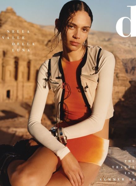 Eddie Wrey photographs American top model Binx Walton for D LA REPUBBLICA Magazine June ‘23 in the Jordanian desert wilderness Wadi Rum, the city of Petra and at the Dead Sea - hair: Olivier SCHAWALDER c/o LES ARTISTS by Josef Stockinger