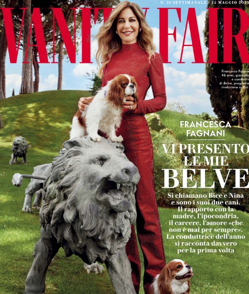 'Faccia d'angelo' - Die berühmte Moderatorin und Journalistin Francesca Fagnani in der Coverstory der VAINITY FAIR Italia, fotografiert wurde sie von Byron MOLLINEDO c/o KRISTINA KORB