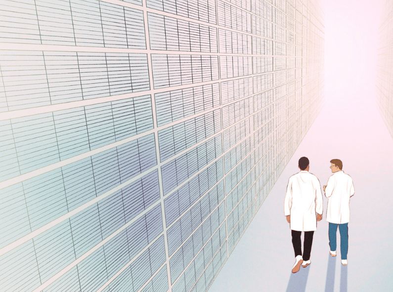 Active agents against cancer – Isabel SELIGER c/o SEPIA illustrates for the research at the German Cancer Research Center DKFZ for EINBLICK MAG