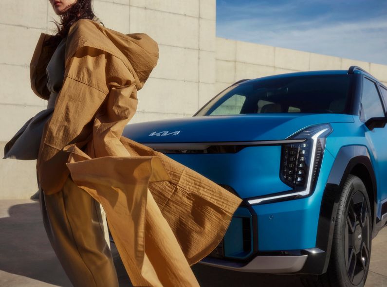 Der vollelektrische KIA EV9 - Kampagne von David DAUB c/o WILDFOX RUNNING