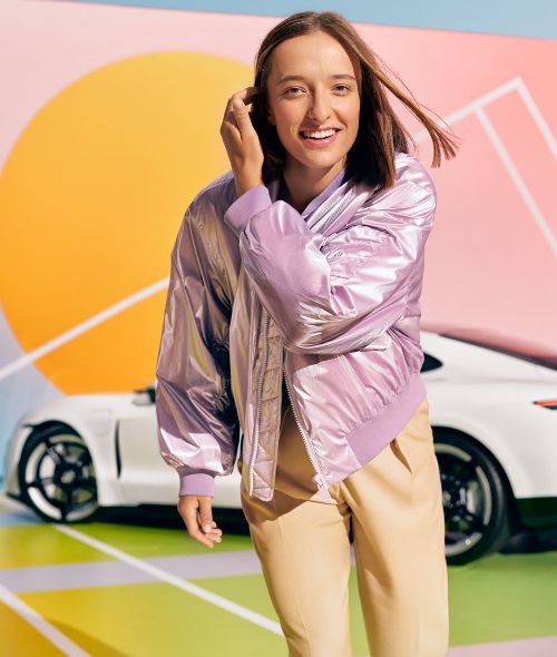 PAWEL FABJANSKI photographs the PORSCHE campaign with tennis star Iga Swiatek on commission for DDB Warsaw - ‘Dream in Full Color’