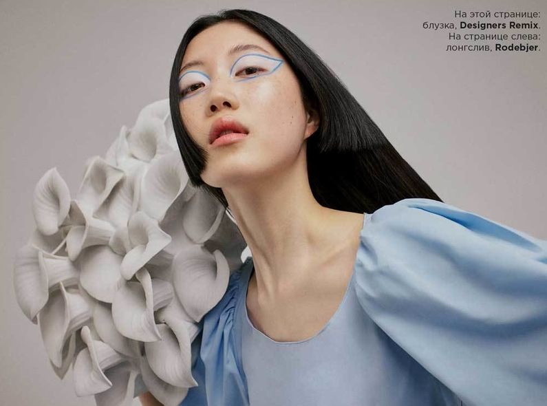 ‘Wonder of Wonders’ - FRAUKE FISCHER photographs a beauty editorial with ‘Alice in Porcelainland’ for ELLE Kazakhstan