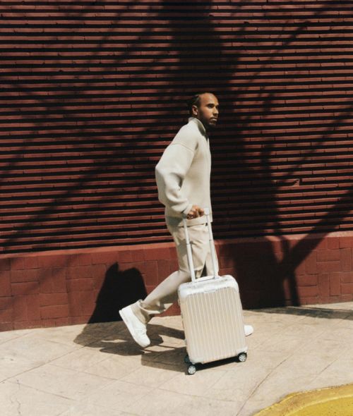 Formel1-Legende Lewis Hamilton in der RIMOWA #NEVERSTILL Kampagne - produziert von HABITANT PRODUCTIONS