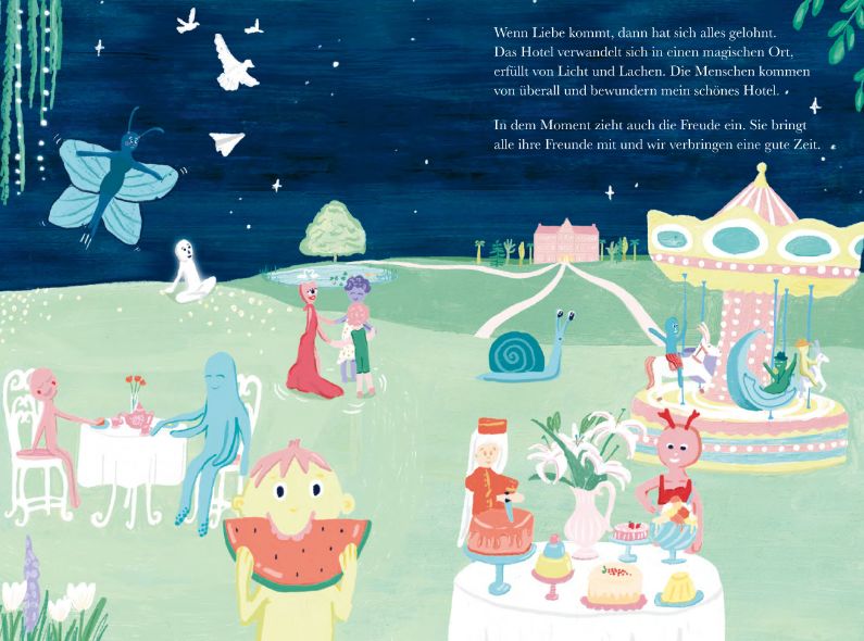 ‘Welcome to the Grand Hotel of Feelings’ - a poetic picture book by Berlin-based illustrator Lidia Branković (Hatje Cantz)