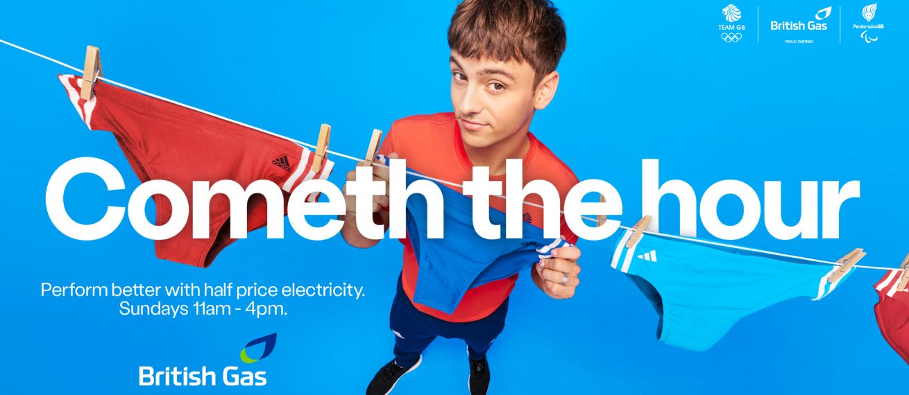 ‘The new home of TEAM GB’ – BRITISH GAS already looks forward to the Olympics in Paris and is advertising with the UK’s popular sports stars Tom Daley, Johnson Thompson, Ellie Simmonds, in a campaign post-produced by RETOUCHED STUDIOS … and meet the RETO…