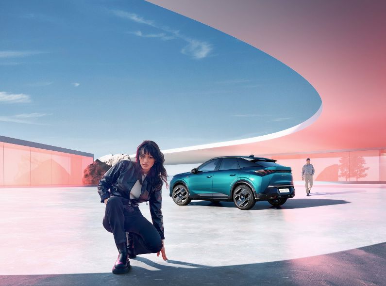 PEUGEOT E-3008 – the next-gen SUV Coupé – photographed by Patrik JOHALL with creative retouch by RECOM