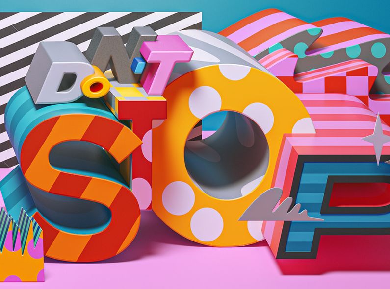 Colorful style in lettering and illustration – illustrator JENUE c/o AGENT MOLLY & CO with a portfolio on GoSee