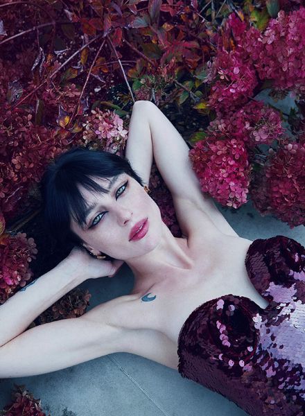 Model & actress Alicia Pagani in a portrait by Markus LAMBERT c/o NERGER M&O