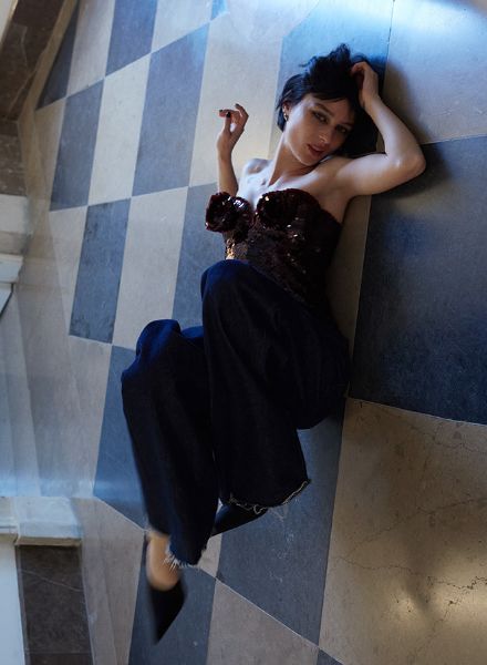 Model & actress Alicia Pagani in a portrait by Markus LAMBERT c/o NERGER M&O