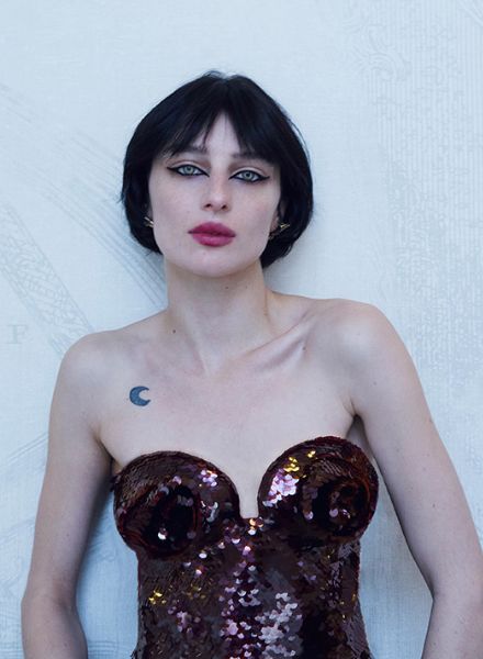 Model & actress Alicia Pagani in a portrait by Markus LAMBERT c/o NERGER M&O