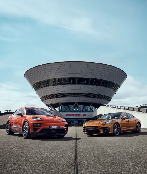 PORSCHE shoot at the Porsche Experience Center in Leipzig with MARC AND DAVID for Grabarz & Partner and creative retouch by STEFAN EISELE POSTPRODUCTION