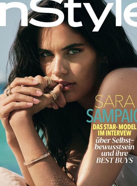 Model Sara Sampaio in der INSTYLE - produziert in Cannes von 7SeasProductions