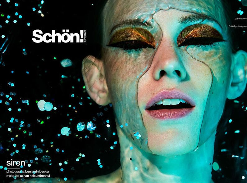 Revisited : ‘Siren’ - Benjamin Becker photographs model Charlotte Nolting for SCHÖN! Mag’s The Water Issue  ‘23 - with hair & makeup by Tanja KERN c/o BIGOUDI 