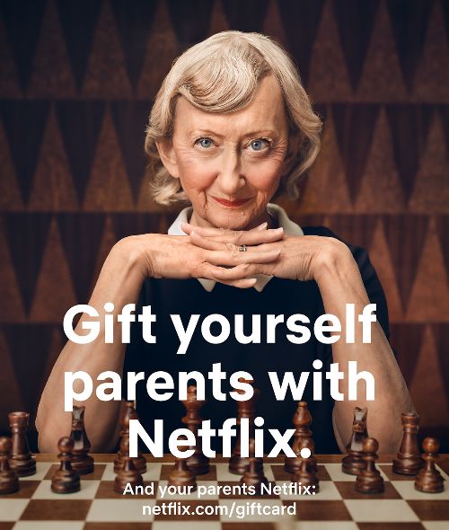 ‘Gift yourself parents with Netflix’ - MARKUS MUELLER photographs the NETFLIX campaign ‘The Coolest’ for Berlin-based agency Twentyrising