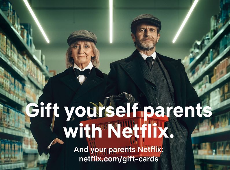 ‘Gift yourself parents with Netflix’ - MARKUS MUELLER photographs the NETFLIX campaign ‘The Coolest’ for Berlin-based agency Twentyrising