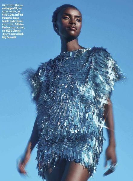ELLE cover & ‘Dream Worlds’ editorial with hairstyling by ANJA FICHTENMAYER c/o les ARTISTS by Josef Stockinger