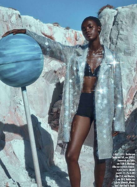 ELLE cover & ‘Dream Worlds’ editorial with hairstyling by ANJA FICHTENMAYER c/o les ARTISTS by Josef Stockinger