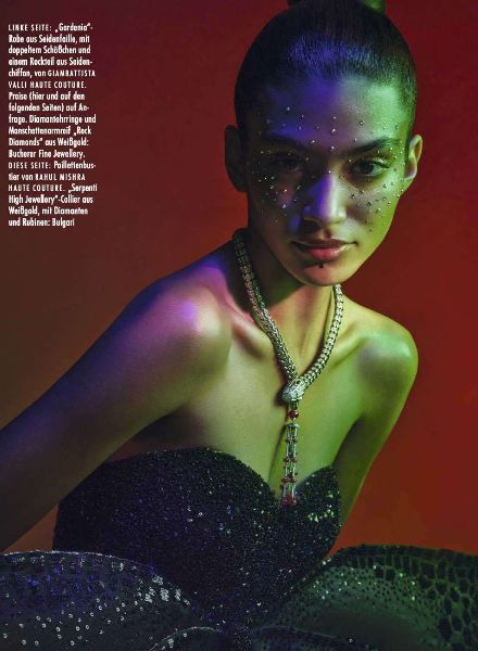 ELLE Germany "Couture Love" mit Beauty Support von OLIVIER LEBRUN & THOMAS LORENZ c/o les ARTISTS by Josef Stockinger