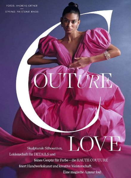 ELLE Germany "Couture Love" mit Beauty Support von OLIVIER LEBRUN & THOMAS LORENZ c/o les ARTISTS by Josef Stockinger