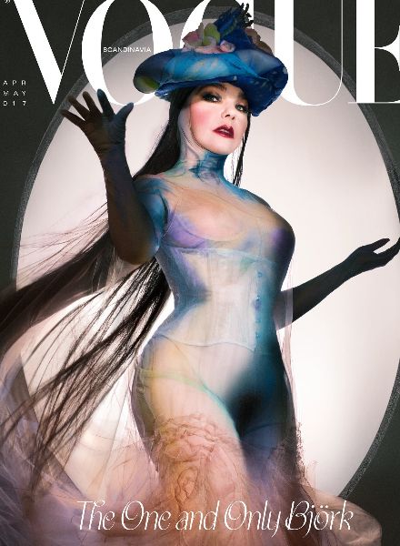 Björks erstes VOGUE Cover samt Story in der VOGUE SCANDINAVIA mit Hairstyling von OLIVIER SCHAWALDER c/o les ARTISTS by Josef Stockinger