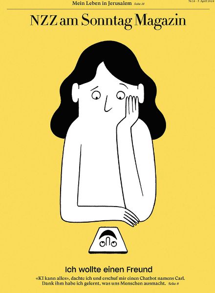 ‘AI LOVE’ – an NZZ AM SONNTAG Special with illustrations by DIRK SCHMIDT c/o 2AGENTEN
