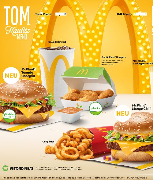 MC DONALD'S 'Famous Orders - Speisen wie die Stars' mit Bill und Tom Kaulitz und weitere Food-Stills von STUDIO HACKENBERG c/o DOUBLE T PHOTOGRAPHERS