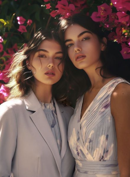 'Spring/Summer '24 mint & mia' - PATRICK SCHWALB AI-fotografiert für das Damenmodelabel APART FASHION