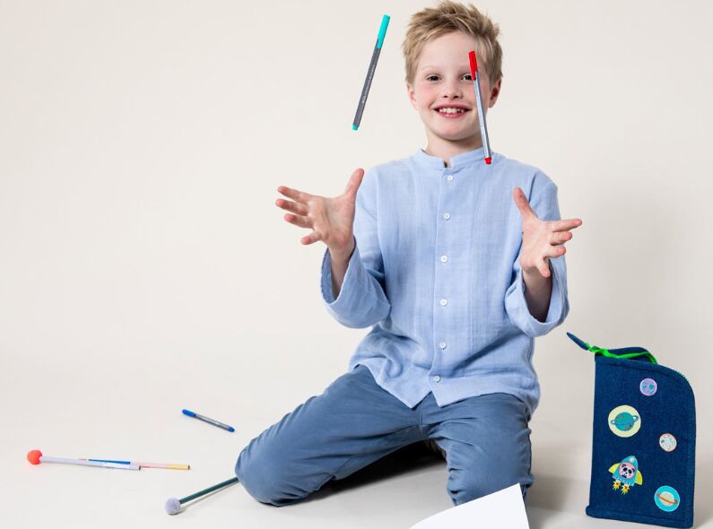 Sabine DUERICHEN c/o KRISTINA KORB photographs 'Back 2 School' kids fashion for BURDA