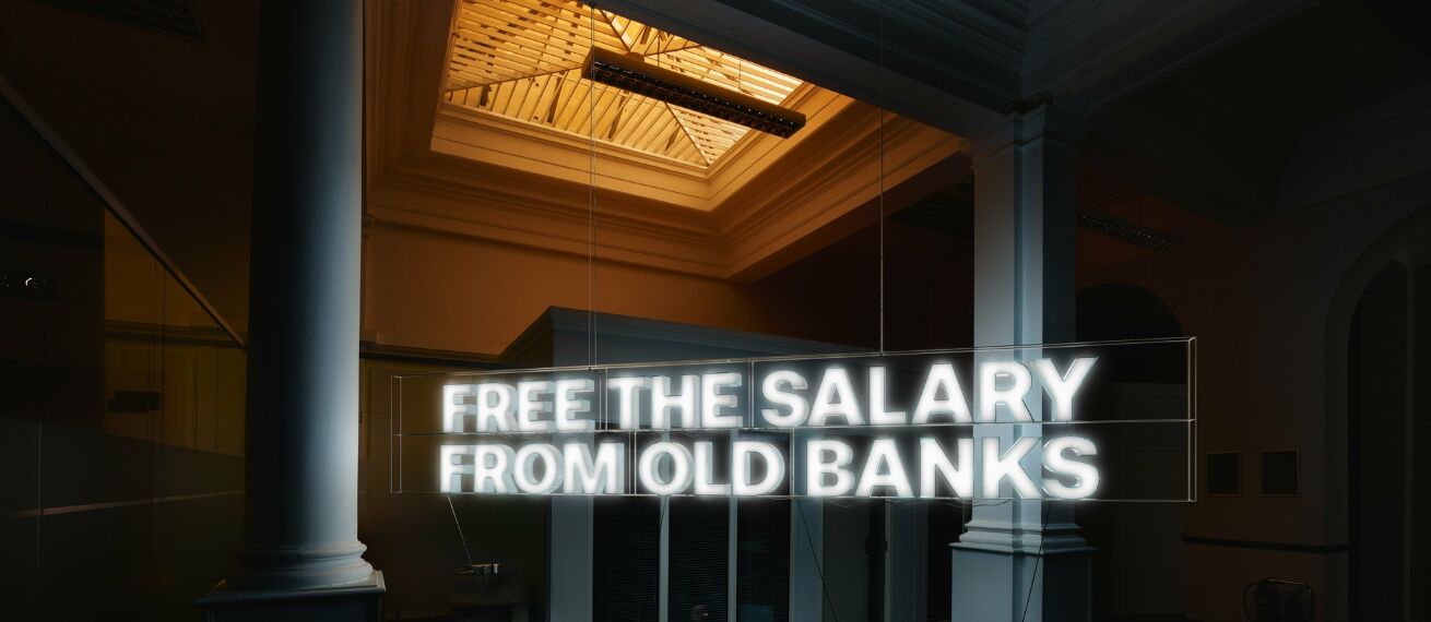 ‘The Salary Wants Out of Old Banks’ - Europe-wide REVOLT campaign by Nick Meek for Anomaly and 3D typography by RECOM