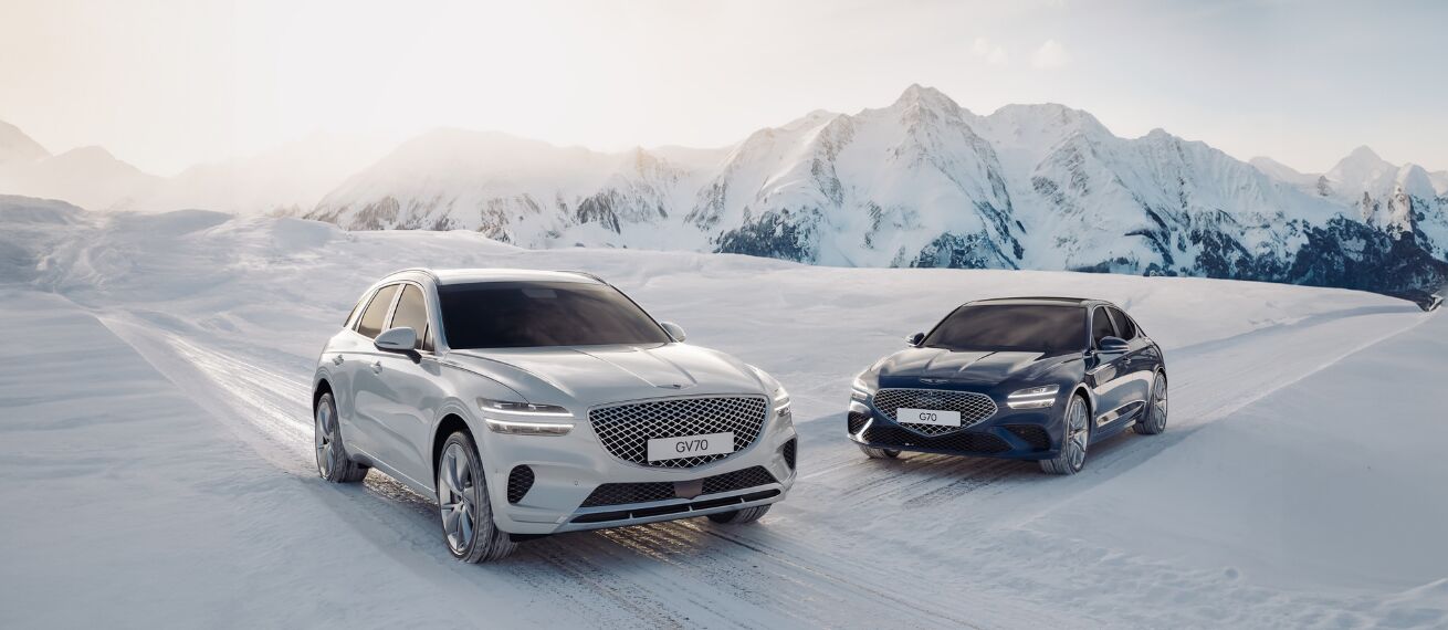 GENESIS GV70 and G70 Winter campaign with backplates & HDR domes by MAGROUND