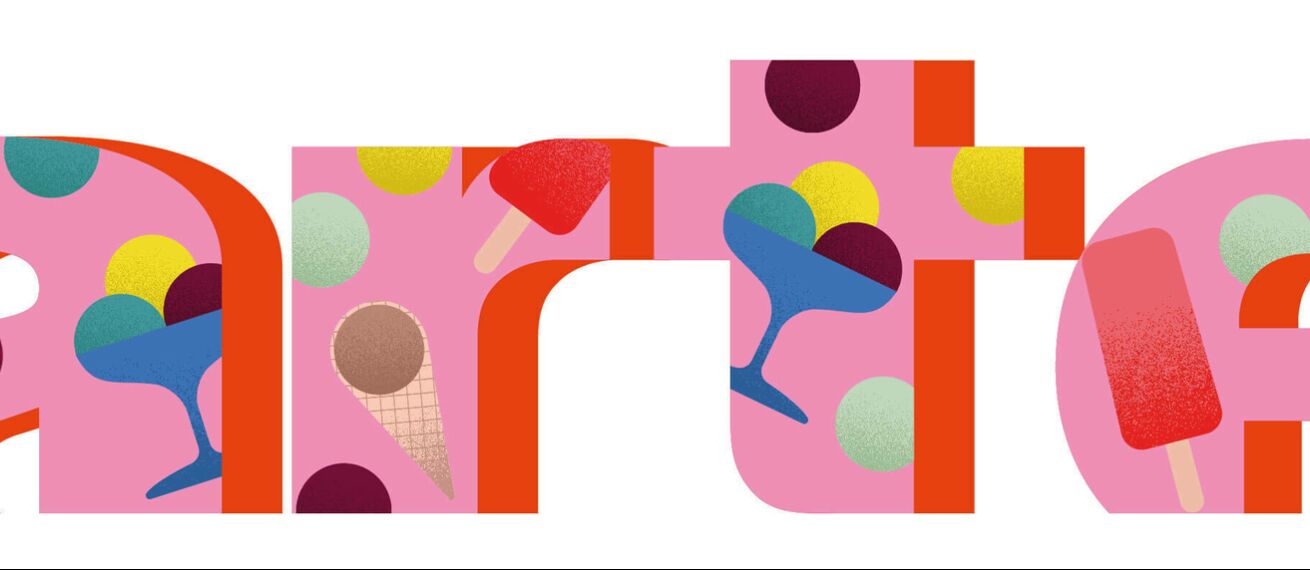 Julia SCHWARZ c/o WILDFOX RUNNING illustrates ARTE CONCERT logos for Franco-German TV broadcaster ARTE
