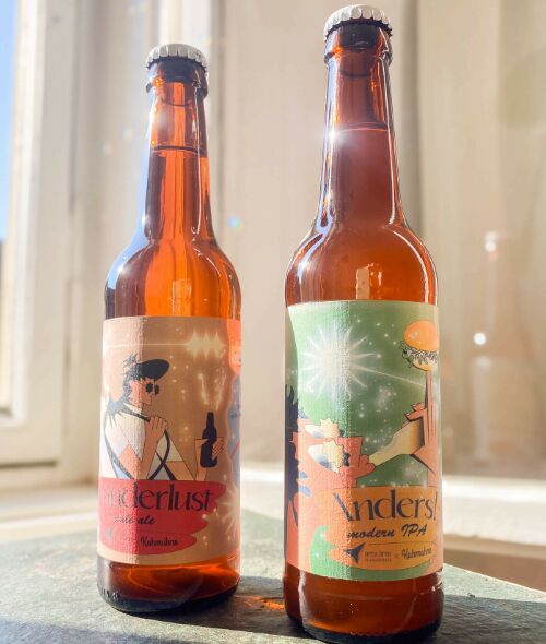 Tobi FRANK c/o WILDFOX RUNNING illustriert Etiketten für ORCA BRAU anders! IPA