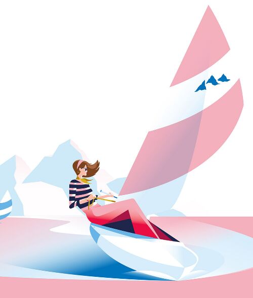 EVIAN 'Mountain of Youth Sport limited edition' - Label design by Pietari POSTI c/o 2AGENTEN