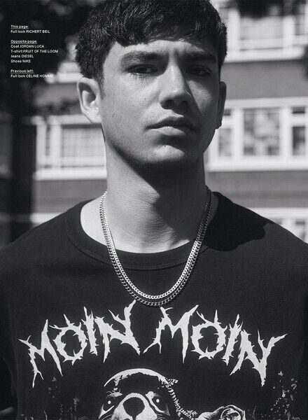 BEHIND THE BLINDS Cover-Story with Actor & Model Archie Renaux, styled by Ingo NAHRWOLD c/o BIGOUDI