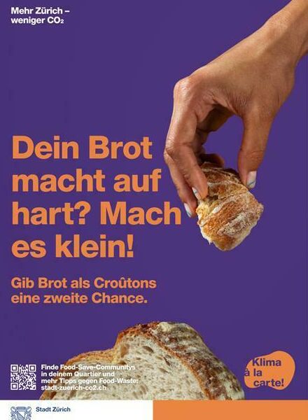 'More Zurich - less CO2' - Marie-Christine GERBER c/o VISUALEYES ARTISTS photographed on behalf of the agency Friendly Greetings for the STADT ZURICH UGZ