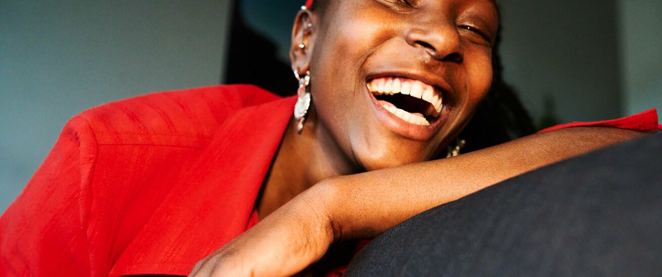 'Stylish alien having an awkward human experience' - Matthias WEHOFSKY c/o JULIA WALDMANN photographs the Rwandan-born actress / fashion designer / writer Aline Aime, who lives in Berlin by choice