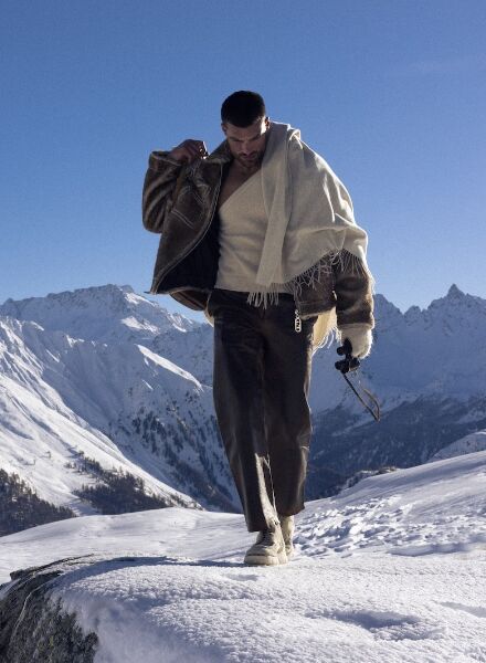 Revisited : 'The Alpinist' featuring Simone Susinna for the cover of SCHÖN! Magazin - photographed in Saint Moritz and produced by LOVELY PRODUCTIONS