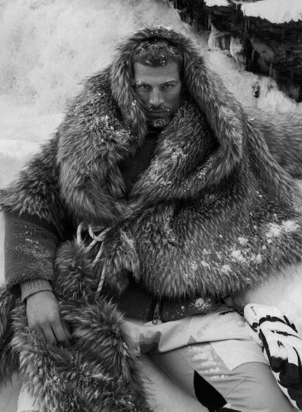 Revisited : 'The Alpinist' featuring Simone Susinna for the cover of SCHÖN! Magazin - photographed in Saint Moritz and produced by LOVELY PRODUCTIONS